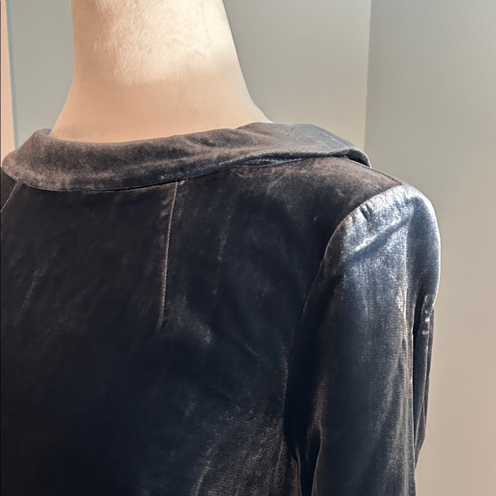 Boden Long Sleeve Velvet Dress - Picture 2 of 2